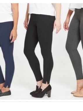Spanx Pull On Ponte Pants Women’s Black Slimming Size M.